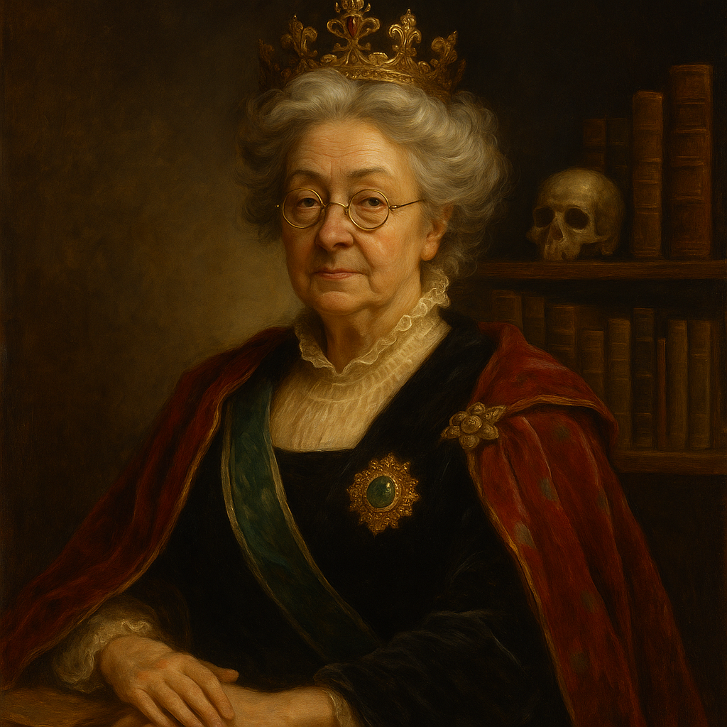 Prof. Emerita Seraphina Lys Anthracite-Mirabel, Ph.D. 
